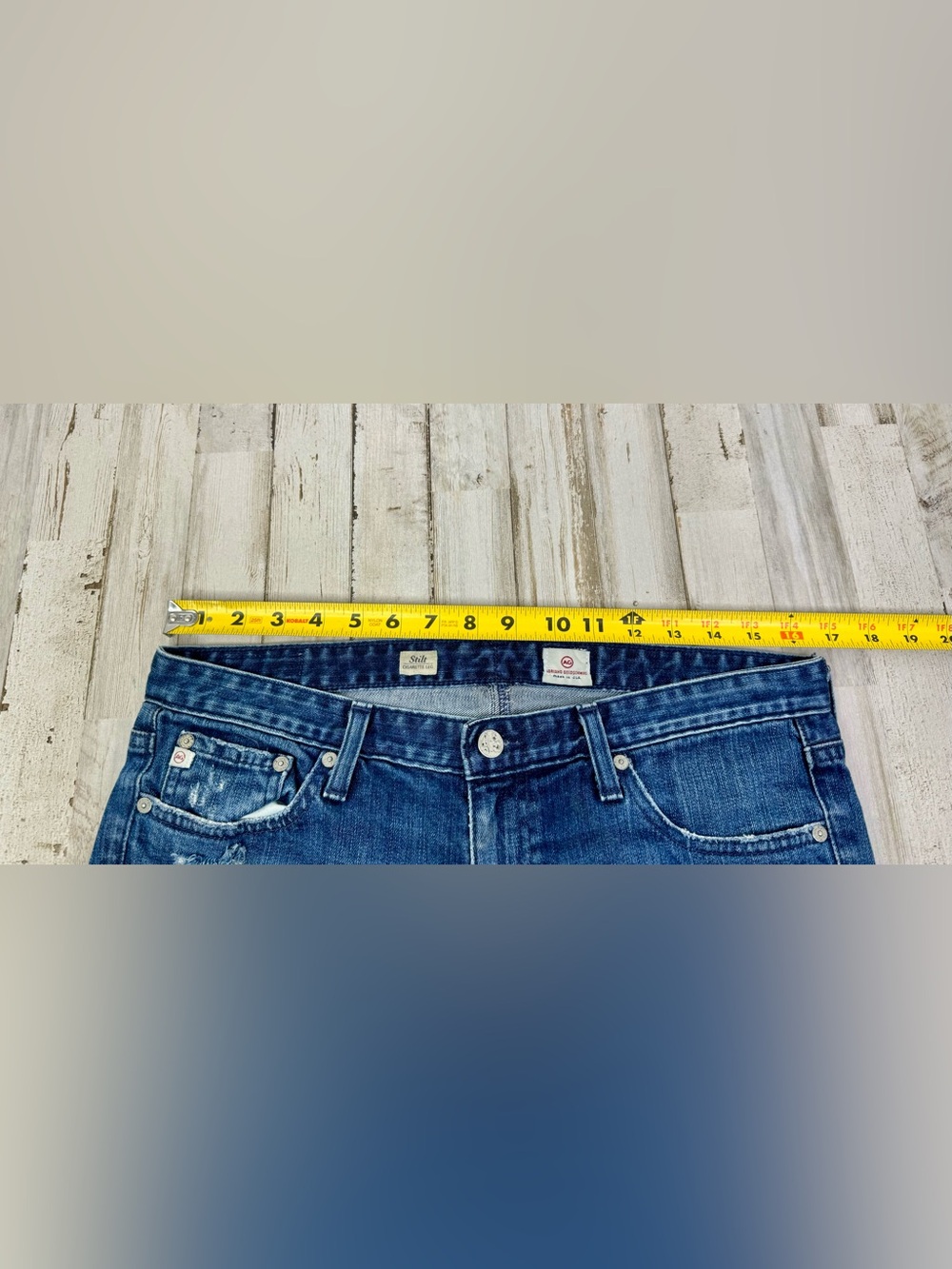 AG Adriano Goldschmied Jeans Womens 30R Blue Stilt Cigarette Leg Fit - Picture 6 of 11